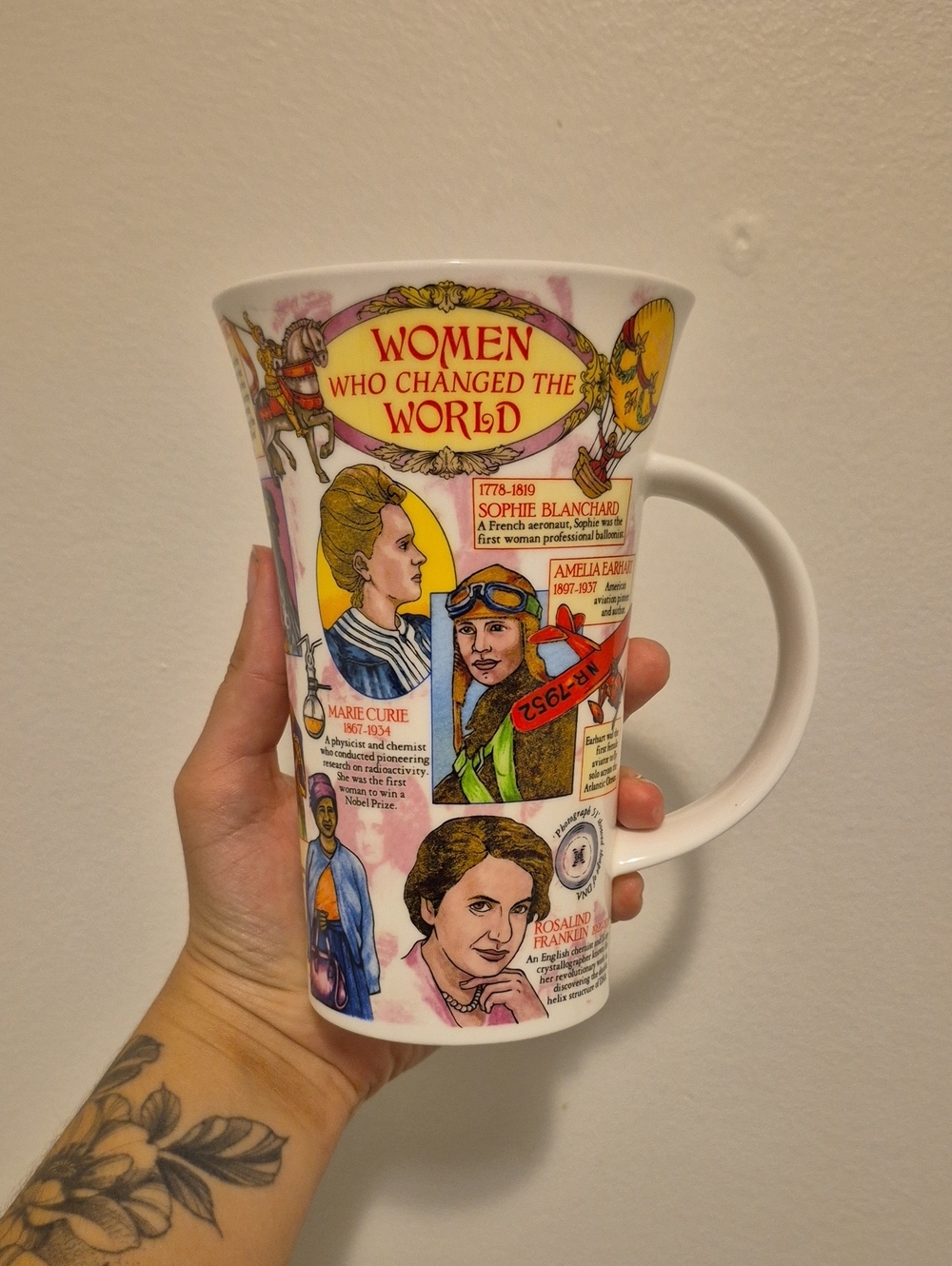 17oz Women Who Changed the World Dunoon Mug |  Ilustrated By Caroline Dadd